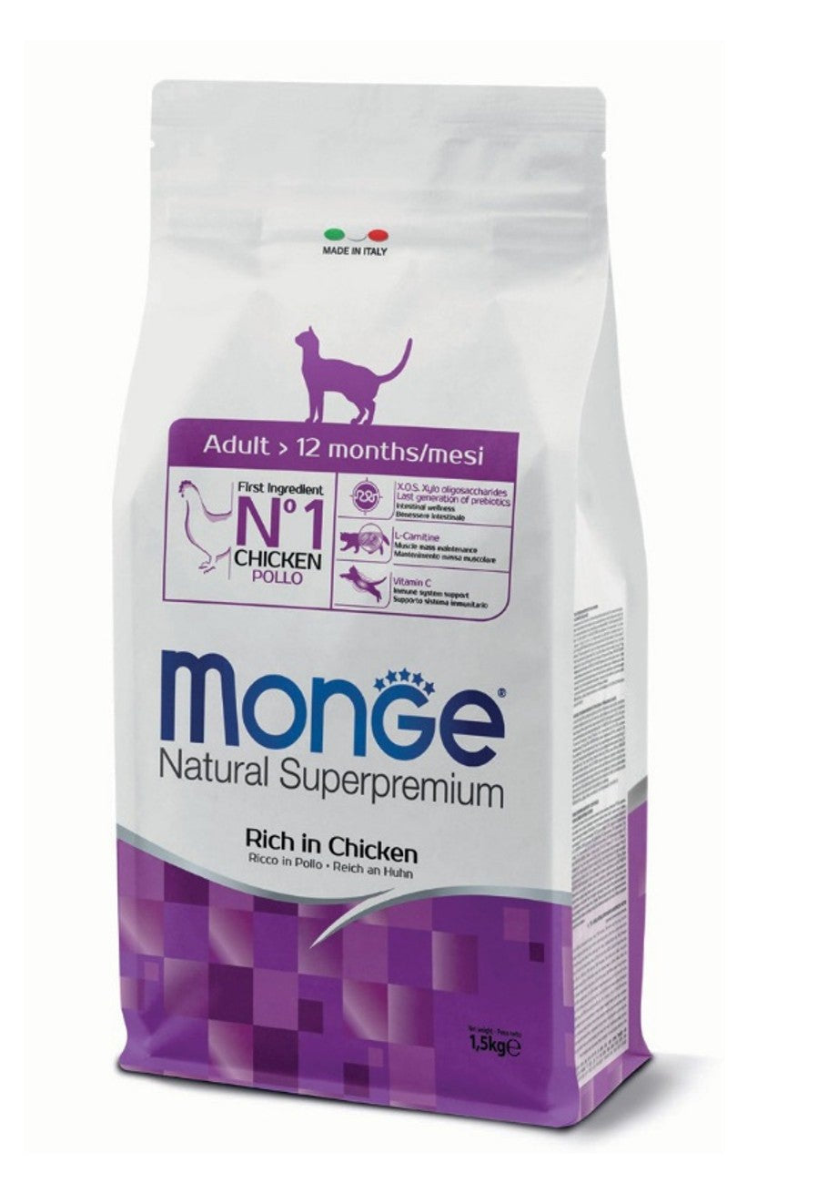 Monge Natural Superpremium Adulto Rico en Pollo 10 K