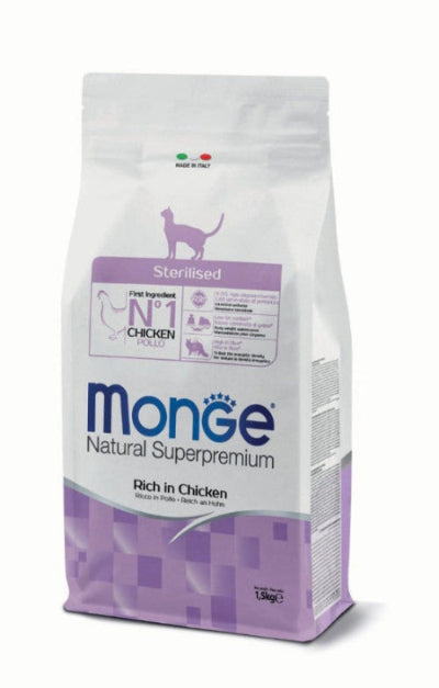 Monge Natural Superpremium Sterilised Rico en Pollo 10 K